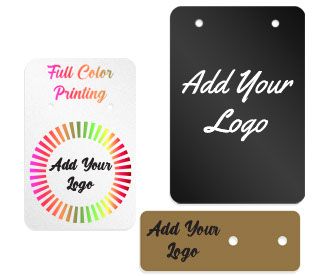 100 ADD YOUR LOGO Hanging Keyhole Jewelry Earring Display Cards Earring Card
