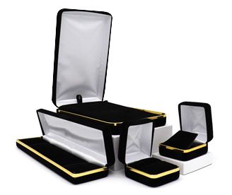 Golden Trim Velvet Gift Boxes