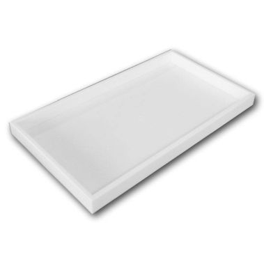 Stackable Jewelry Tray-White-Full Size-1-1/2"