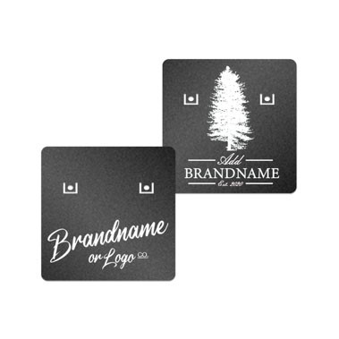 Shimmer Black Earring Card 1-1/2" x 1-1/2"