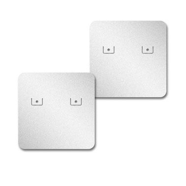 Shimmer Silver Earring Card 1-1/2" x 1-1/2"