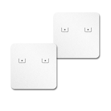 Shimmer White Earring Card 1-1/2" x 1-1/2"