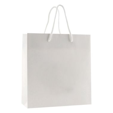 Premium Matte White Paper Eurototes - Jewel 6"x 3-1/2"x 6-1/2"