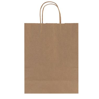 Natural Kraft Shopping Bags 10" x 5" x 13"