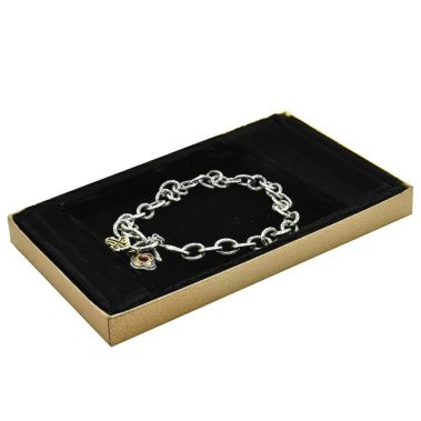 Large Black and Gold Universal Jewelry Necklace Boxes