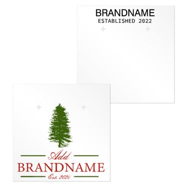 Matte White Earring Card 3" x 3"