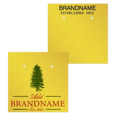 Shimmer Gold Earring Card 3" x 3"