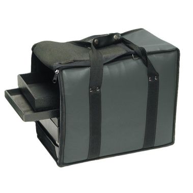 Grey Water Resistant Jewelry Tray Carrying Case, Holds 12 1" Trays
