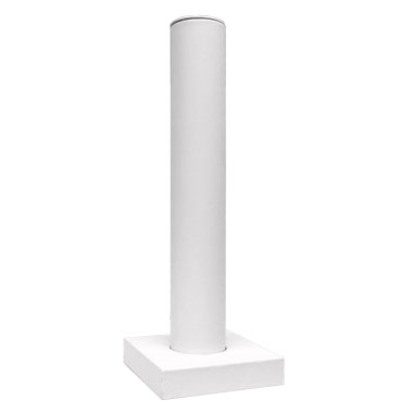 White Leatherette Jewelry Bracelet Bar Display Stand