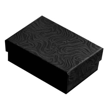 Swirl Black Cotton Filled Jewelry Gift Boxes #32