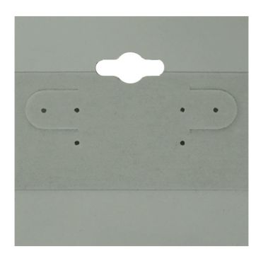 Grey Plastic 2" x 2" Jewelry Earring Cards, 100 Per Pack