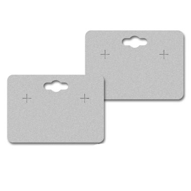 Hanging Matte Grey Earring Card 1-3/4" x 2-1/2"