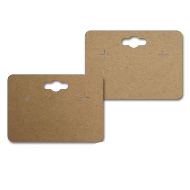 Kraft Earring Card With Keyhole 1-3/4" x 2-1/2"
