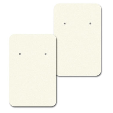 Ivory Jewelry Card 2" x 3" Rounded Corner