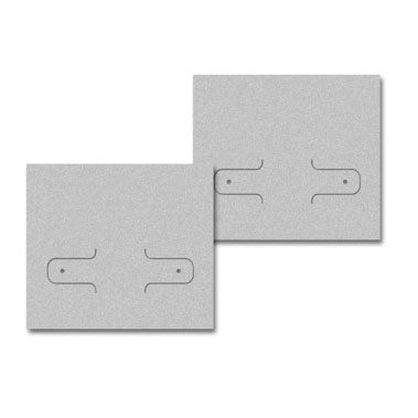 Matte Grey Earring Card 2-1/8" x 1-7/8"