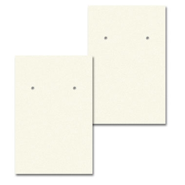 Ivory Earring Card 2" x 3"