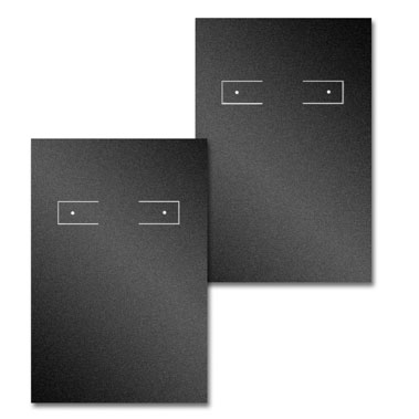 Shimmer Black Hoop Earring Card 2" x 3"