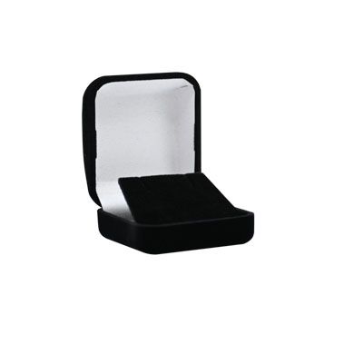 Black Flocked Velour Jewelry Earring Boxes