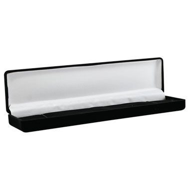 Black Flocked Velour Jewelry Bracelet Boxes