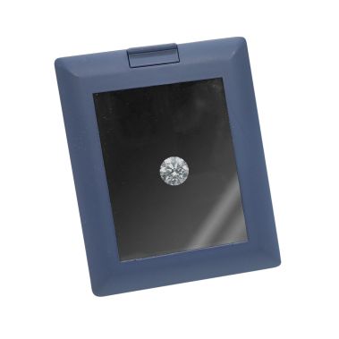 Blue Plastic Glass Top Gemstone Display Box