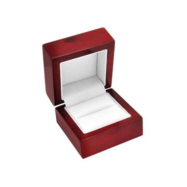 Red Rosewood Jewelry Ring Gift Packaging Boxes