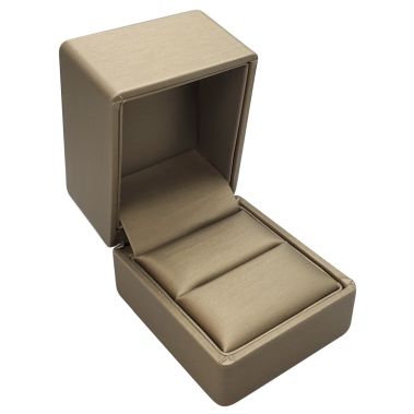 Luxury Bronze Leatherette Jewelry Ring Gift Boxes