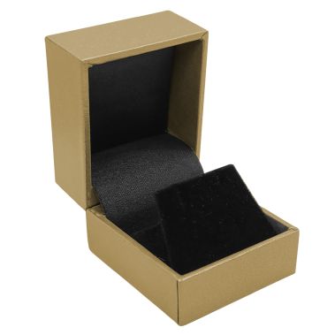 Metallic Gold Leatherette Jewelry Earring Boxes