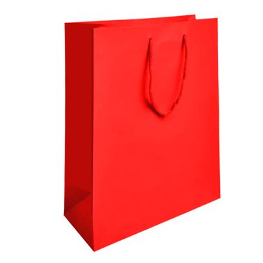 Red Tote Gift Shopping Bags, 8" x 4" x 10"