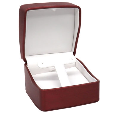 Small Premium Red Leatherette Combination box