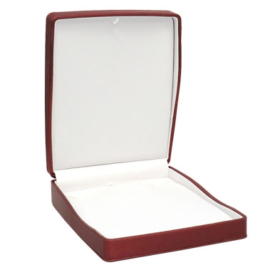 Premium Red Leatherette Necklace Box