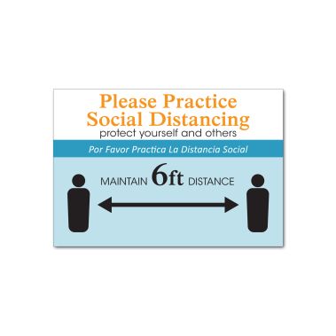 Social Distance Sign - Style 1