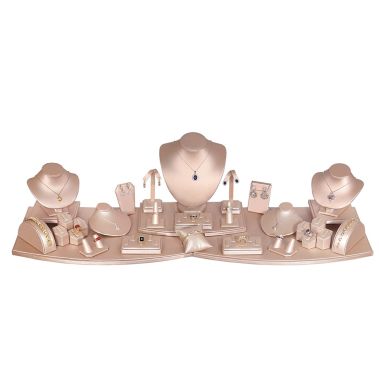 26 Piece Champagne Pink Jewelry Display Set