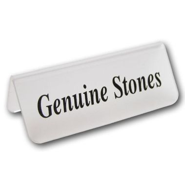 Acrylic "Genuine Stones" Sign