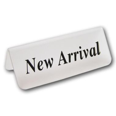 Acrylic "New Arrival" Sign