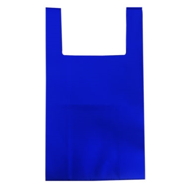 15" x 28" Blue Reusable Handle Gift Grocery Shopping Bags