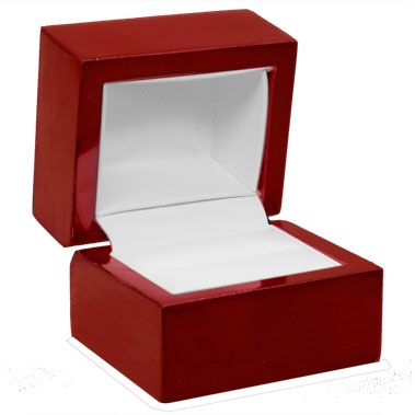 Red Rosewood Jewelry Ring Box Packaging