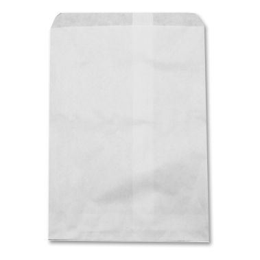 White Paper Gift Shopping Bags, 100 Per Pack, 6" x 9"