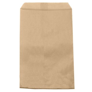 Brown Kraft Paper Gift Shopping Bags, 100 Per Pack, 6" x 9"