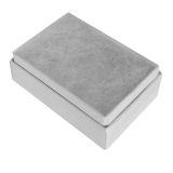Glossy White Cotton Filled Jewelry Boxes #10