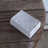 Glossy White Cotton Filled Jewelry Boxes #10