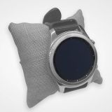 Grey Linen Jewelry Watch / Bracelet Pillow