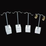 4 Piece Clear Acrylic Jewelry Earring Display Tree Set