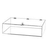 Clear acrylic display case with lock