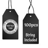 Matte Black Custom Hang Tag Square - 1-1/2