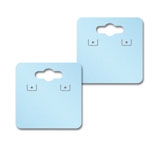 Shimmer Blue Earring Card With Keyhole 1-1/2
