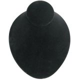 Black Velvet Low Profile Necklace Bust | Gems on Display