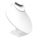 White Leatherette Combination Jewelry Display Stand | Gems on Display