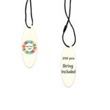 Ivory Custom Hang Tag- Oval - 1-3/4