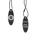 Matte Black Custom Hang Tag- Oval - 1-3/4