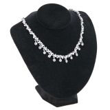 Black Velvet Jewelry Necklace Display Bust 8
